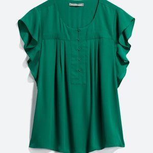 Daniel Rainn Letia Flutter Sleeve Blouse